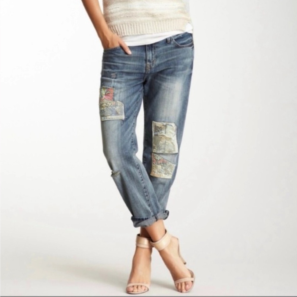 Current/Elliott Blue Boyfriend Jeans